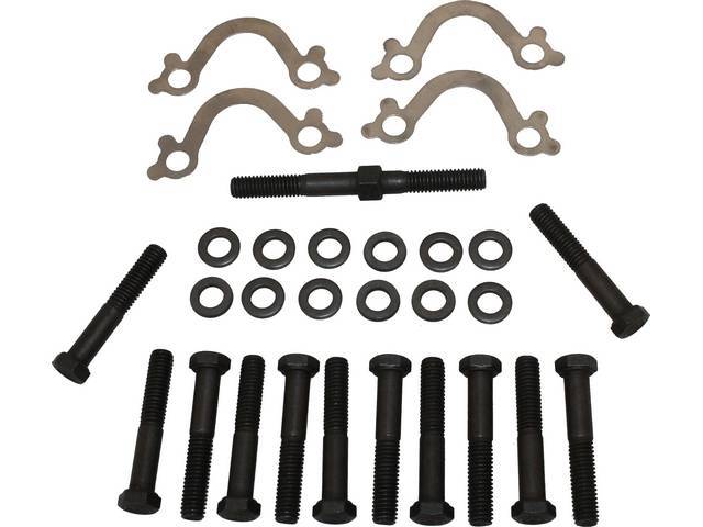 Exhaust Manifolds to Engine Block Fastener Kit, 28-pc, OE Correct AMK Products reproduction