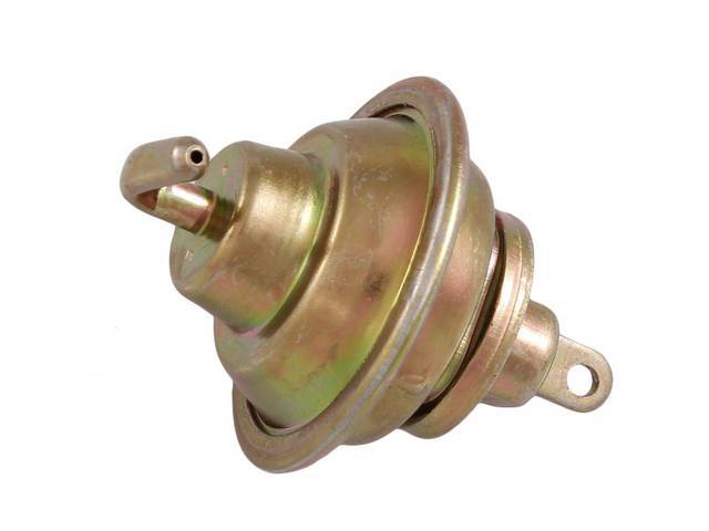 CONTROL, Vacuum Break, Fits 4 Barrel Rochester Carburetors, Excluding H.O. or Ram Air, Gold Cadmium Plating and Single Port Design, Repro