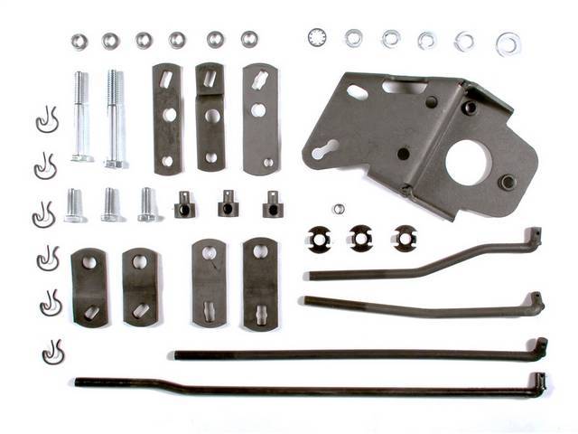 Hurst Street Super Shifter Installation Kit, Muncie / Borg Warner 4 speed