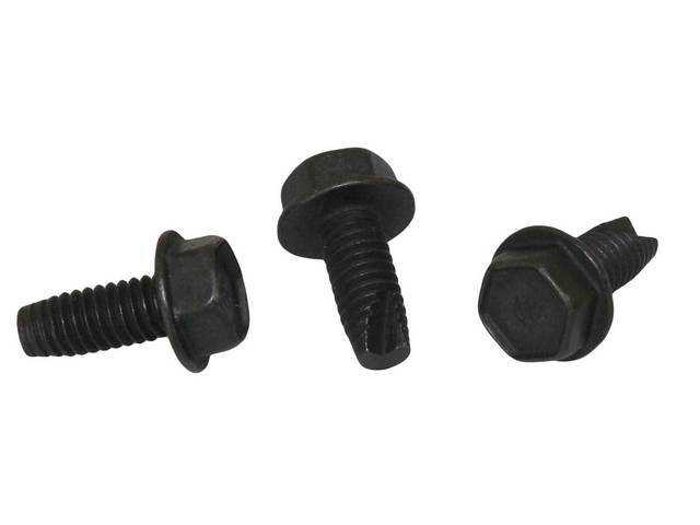 Clutch Bellcrank Bracket to Frame Fastener Kit, 3-pc, OE Correct AMK Products reproduction