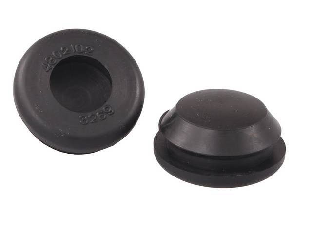 Body Plug, Rubber, 1 inch, pair, GM Licensed Reproduction