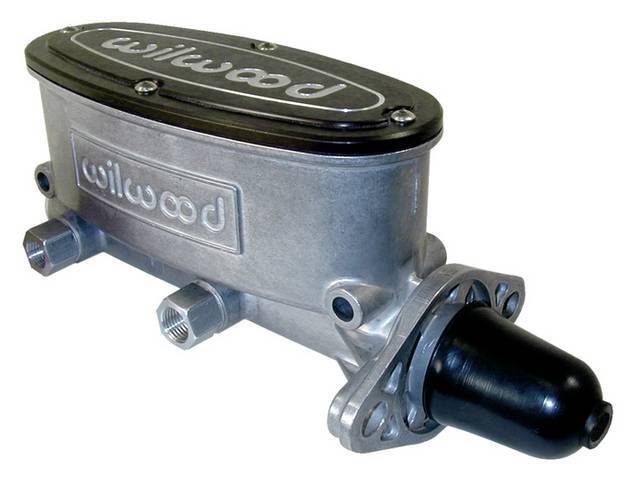 Wilwood Aluminum Master Cylinder, Dual Bowl, 1 1/8 inch bore, plain cast finish w/ black lid