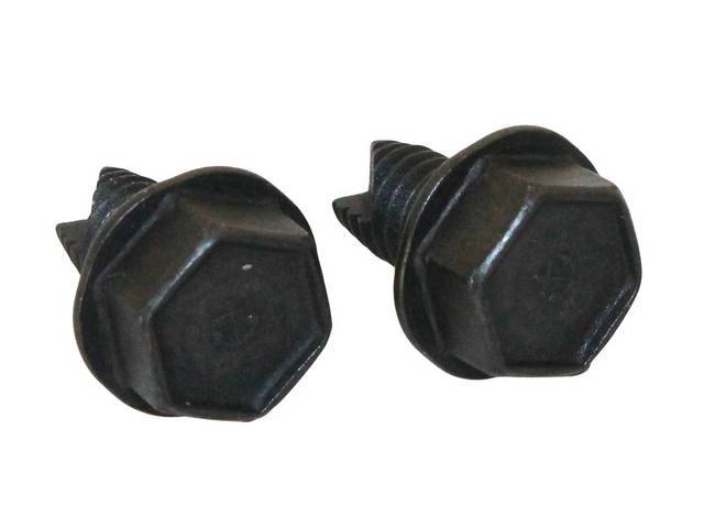 Front Brake Hose Bracket Fastener Kit, to Frame, 2-pc, OE Correct AMK Products reproduction