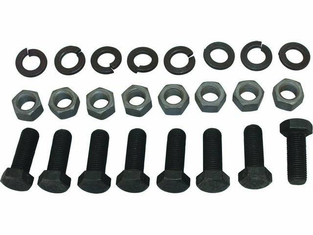 Axle Retainer Plates Fastener Kit, 24-pc, OE Correct AMK Products reproduction