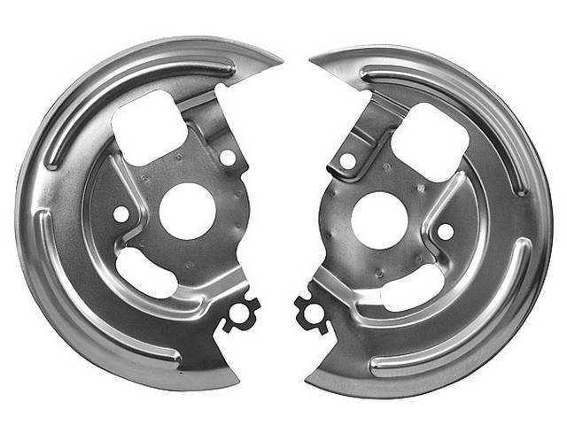 Brake Splash Shield / Backing Plate Set, Front Disc, replacement style reproduction