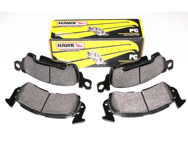 Disc Brake Caliper Pad Set, Front, Hawk Performance, Ceramic Compound, Reproduction