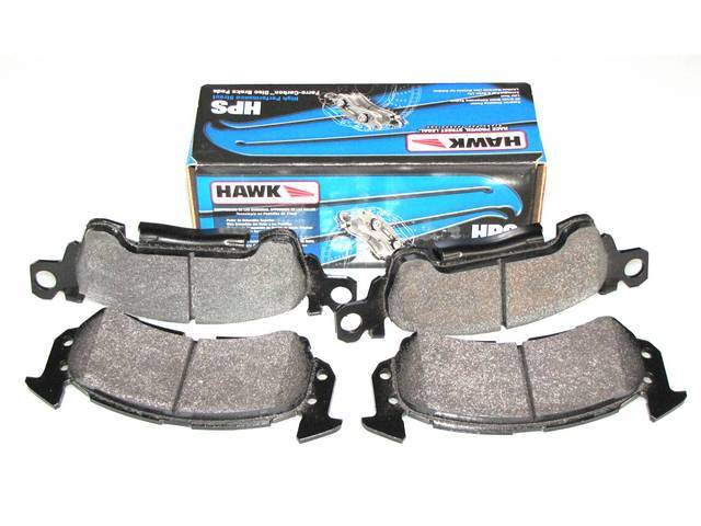 Disc Brake Caliper Pad Set, Front, Hawk Performance, HPS Compound, Designed for daily street and mild track use, shorter stopping distance up to 40 percent over OE