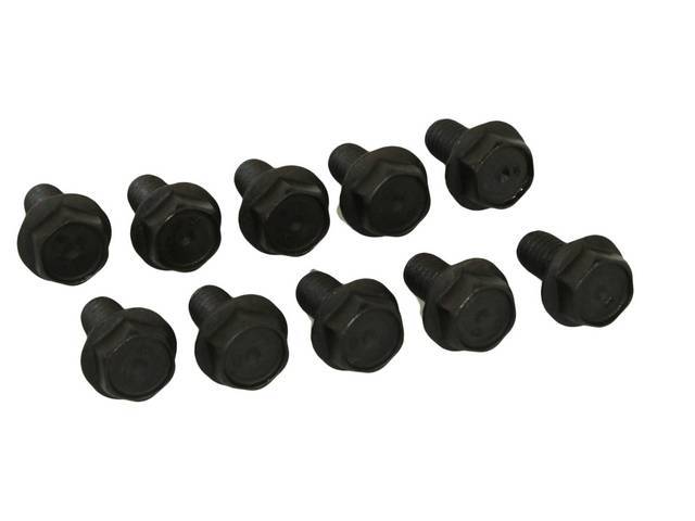 10 Bolt Differential / Rear End Cover Fastener Kit, 10-pc, OE Correct AMK Products reproduction