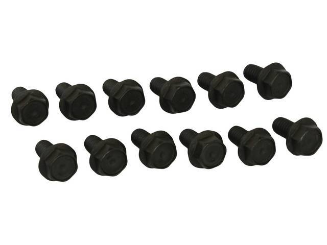 12 Bolt Differential / Rear End Cover Fastener Kit, 12-pc, OE Correct AMK Products reproduction