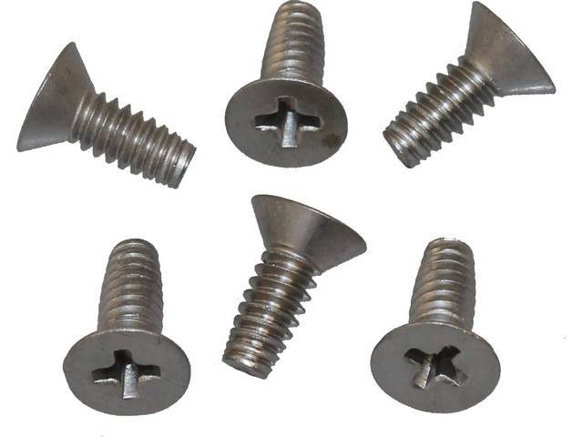 Steering Wheel to Hub Fastener Kit, 6-pc kit, OE Correct AMK Products reproduction