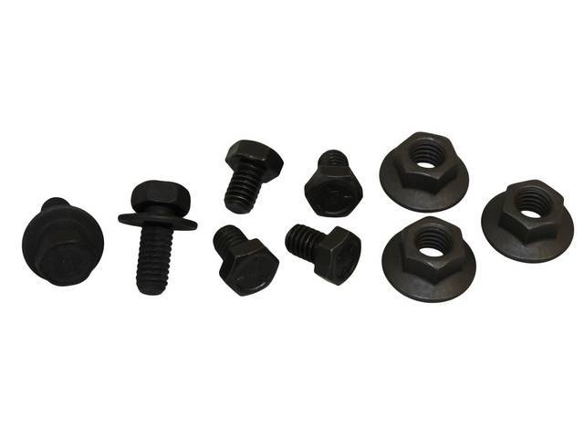 Steering Column & Braces Fastener Kit, 9-piece, OE Correct AMK Products