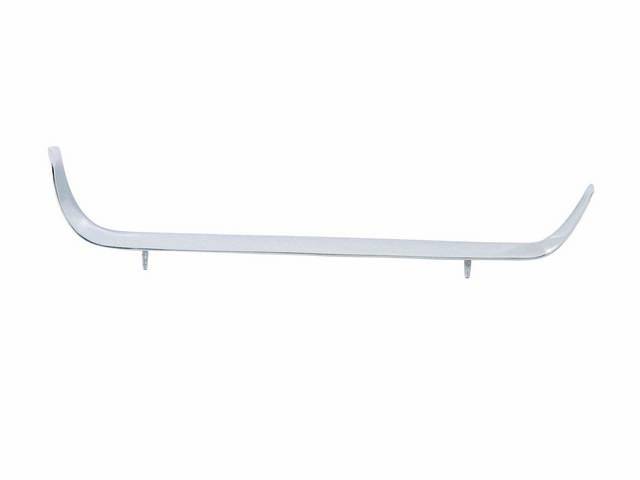 LH / Driver Side Front Valance Panel Molding, w/o tilt head light door and valance panel grille