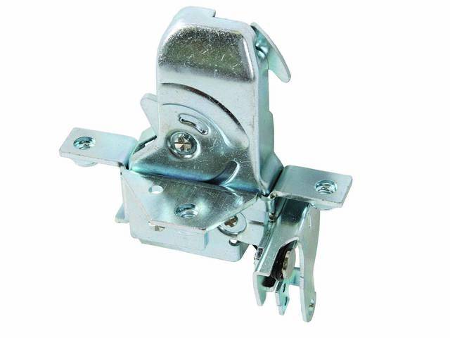 CATCH, Hood Lock / Latch, Lower, Assy that *catches* upper lock plate to lock hood in place, reproduction for (68-81)