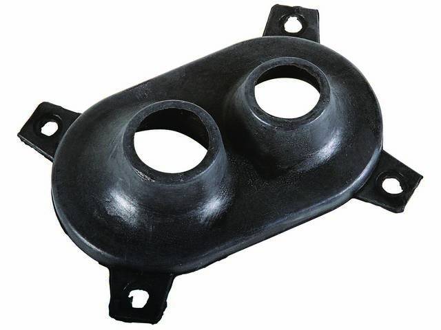 A/C Hose Grommet, located at the RH front fender well, rubber w/ steel spine, reproduction