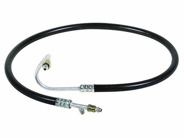 A/C Liquid Hose, connects bottom fitting of condenser to VIR valve on evaporator unit, US-Made reproduction