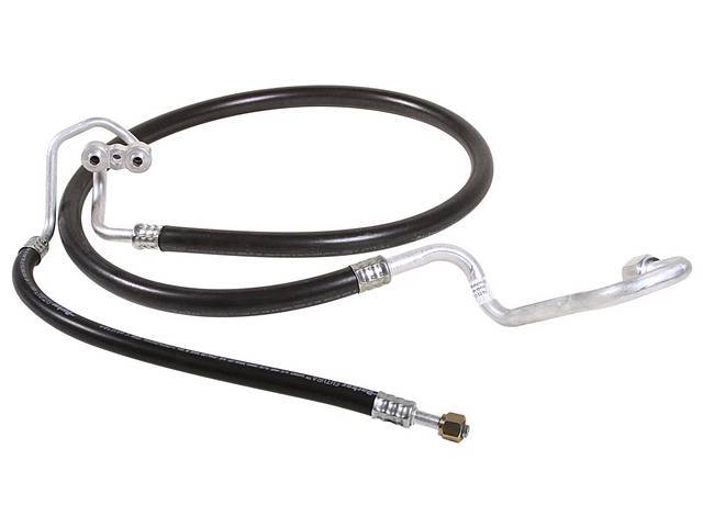 A/C Compressor Hose Set, w/o ring condenser and discharge fitting w/o muffler, US-Made reproduction