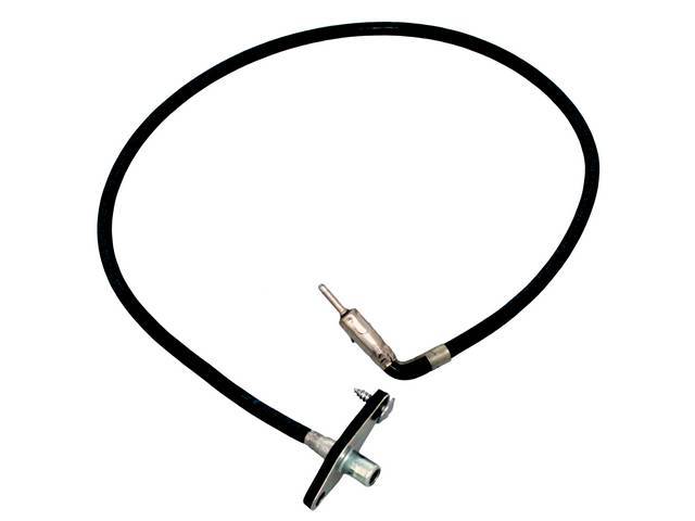 Antenna Lead-In, Windshield to Receiver, mounts to the top of the dash (underside) and windshield antenna plugs into it, repro