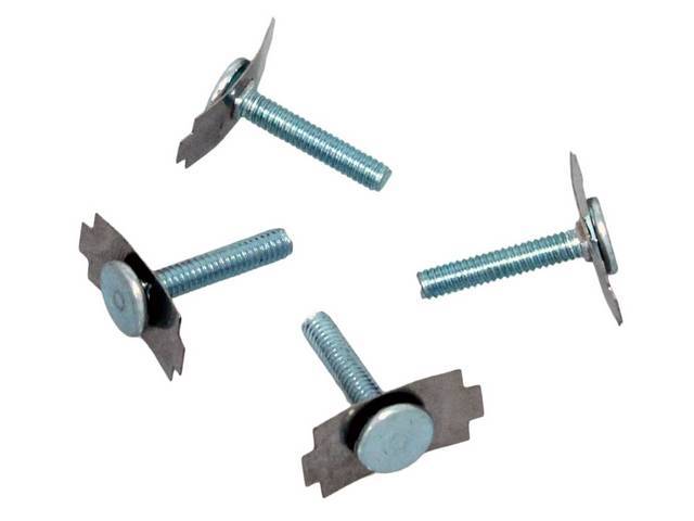 Speaker Attach Stud and Spring Clip Kit, 8-pc incl 4 studs and 4 spring clips, reproduction