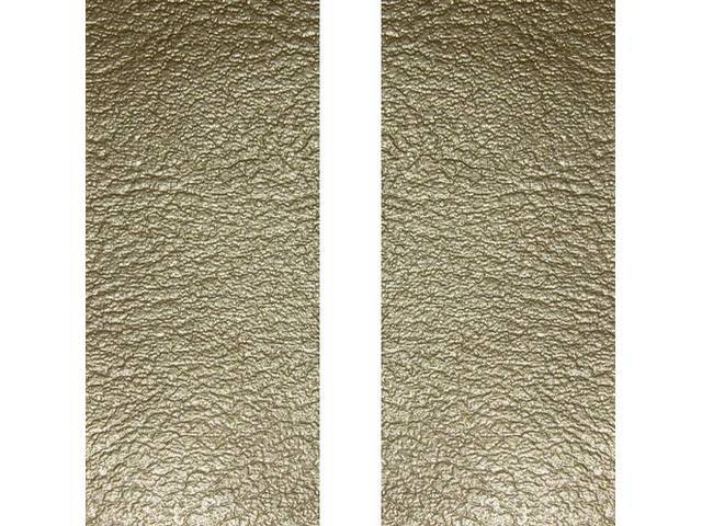 Restoration Quality Fixed Rear Seat Upholstery, Deluxe, Gold w/ White Stripe, Reproduction for (1967)