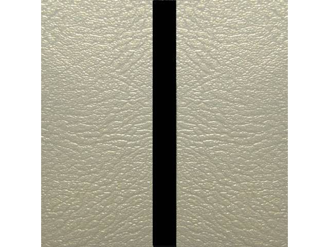 Restoration Quality Rear Seat Upholstery Set, Deluxe, Parchment w/ Black Stripe, Reproduction for (1967)