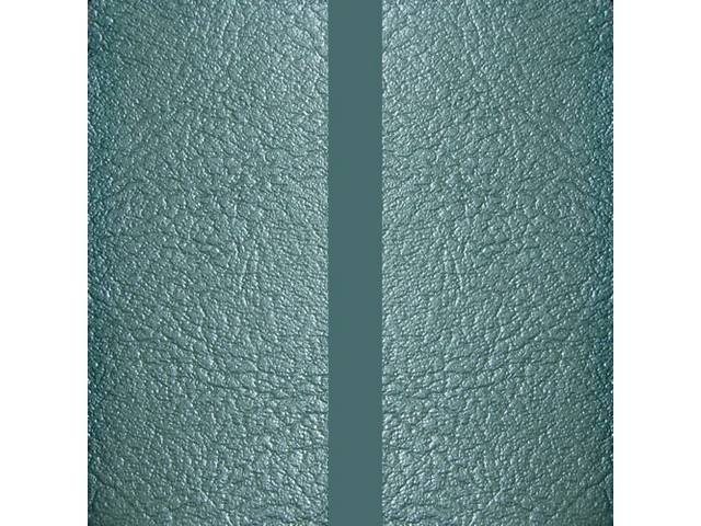 Restoration Quality Rear Seat Upholstery Set, Deluxe, Turquoise w/ Dark Turquoise Stripe, Reproduction for (1967)
