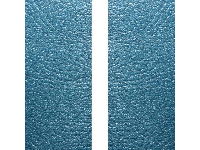 Restoration Quality Fold Down Rear Seat Upholstery Set, Deluxe, Bright Blue w/ White stripe, Reproduction for (1967)