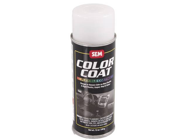 INTERIOR VINYL DYE, Semi-Gloss Clear Top Coat (used w/ Pearl / Parchment), use in low humidity areas (see C-VP3051 for Gloss), 12 ounce spray can