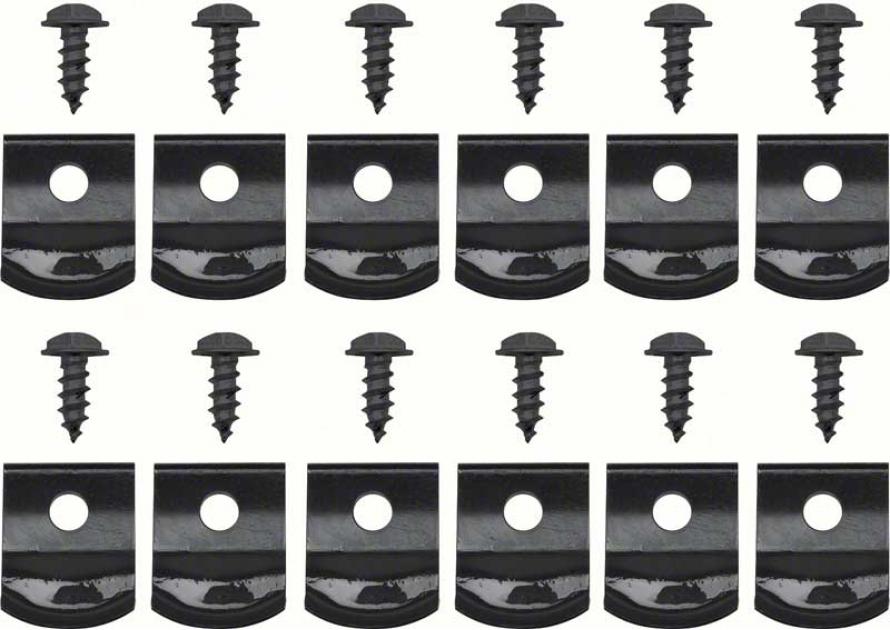 Redline Restomotive 1962-1976 GM Car & Truck 24 Piece Rocker Molding Clip and Screw Set