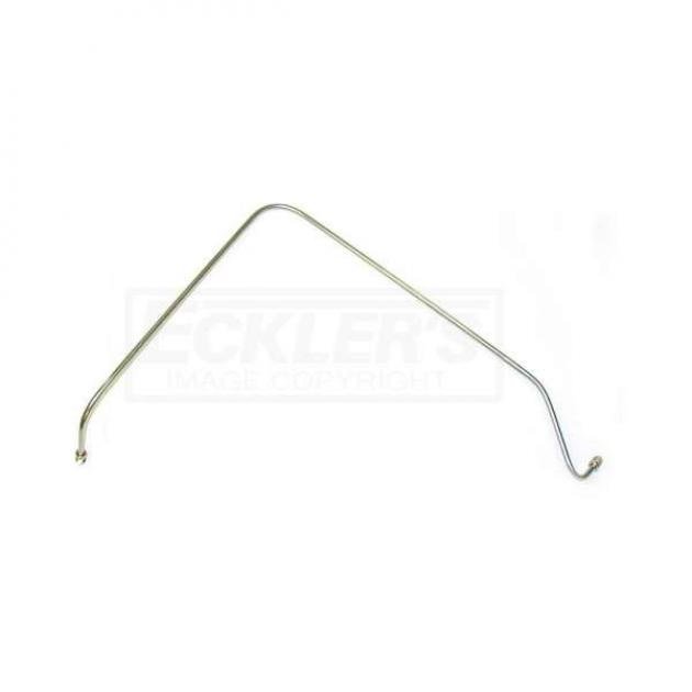 Corvette Front Master Cylinder Brake Lines, Stainless Steel, 1954-1955