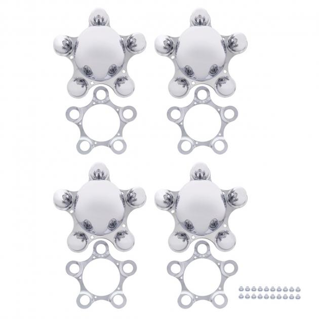 United Pacific 5 on 5-1/2" Spider Wheel Hub Cover (4/Set) C8062