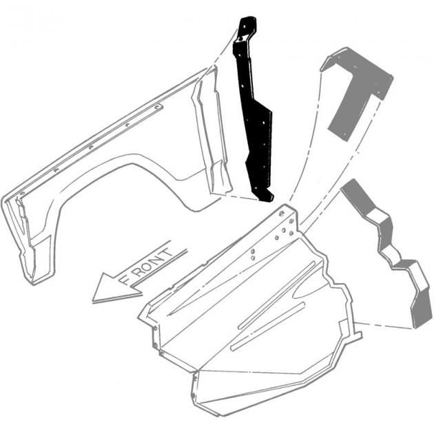 Dennis Carpenter Fender Seal - 1967-72 Ford Truck C7TZ-16246-PR