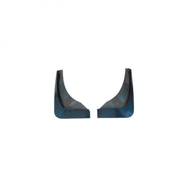 Corvette Splash Guards, Body Contoured, Front, Electron Blue, Altec, 2002-2003