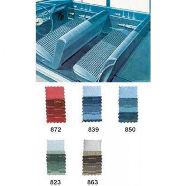 Full Size Chevy Seat Cover Set, 6-Passenger, Bel Air Wagon,1962
