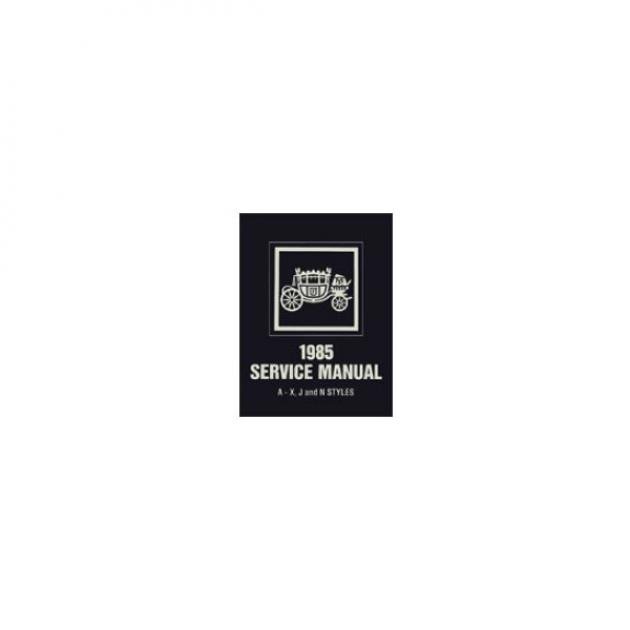 Full Size Chevy Fisher Body Service Manual, 1985