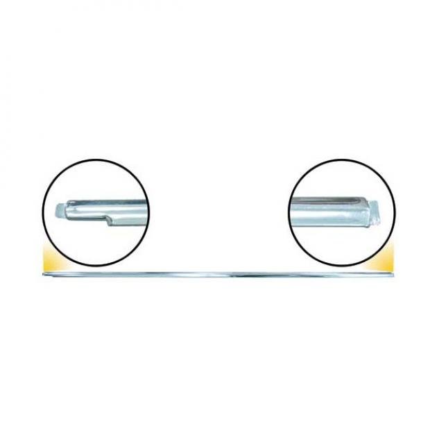 Front Door Moulding - Stainless Steel - Right - Ford Fordor, Ford Coupe & Ford Sedan Delivery