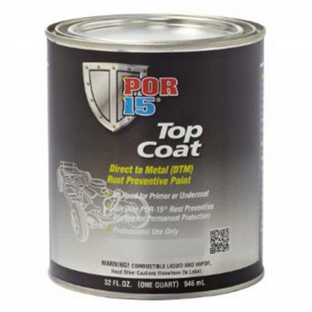 Chevy Truck - POR-15 Top Coat Paint, Quart, Assorted Colors | Chassis Black