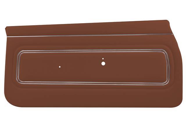 PANEL SET, Inside Door, Std, Sienna Brown (actual color, GM called Sienna), PUI, *Silver Edition*, madrid grain vinyl