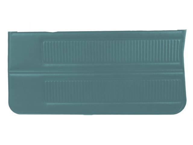 PANEL SET, Inside Door, Std, Light Aqua (actual color, GM called Medium Aqua), PUI, *Silver Edition*, madrid grain vinyl