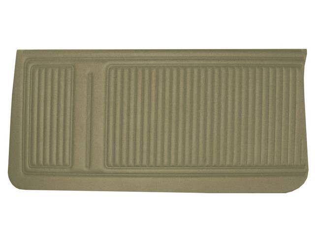 PANEL SET, Inside Door, Std, Gold (actual color, GM called Medium Gold), PUI, *Silver Edition*, madrid grain vinyl