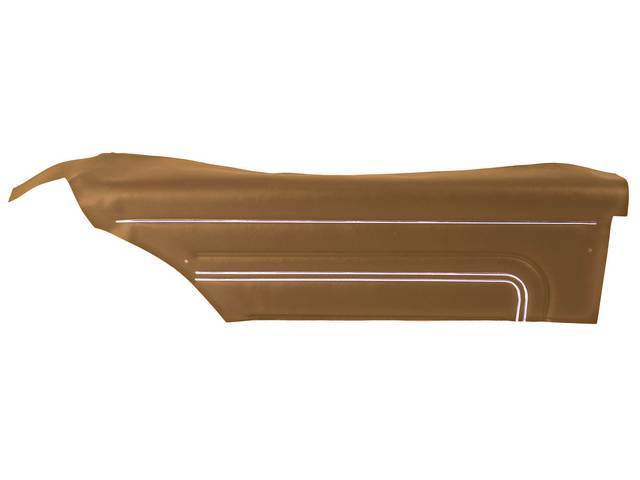 PANEL SET, Inside Quarter, Std, Sienna Brown (actual color, GM called Sienna), PUI, *Silver Edition*, madrid grain vinyl