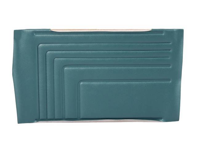 PANEL SET, Inside Quarter, Std, Dark Aqua (actual color, GM called Turquoise or Dark Turquoise), PUI, *Silver Edition*, madrid grain vinyl