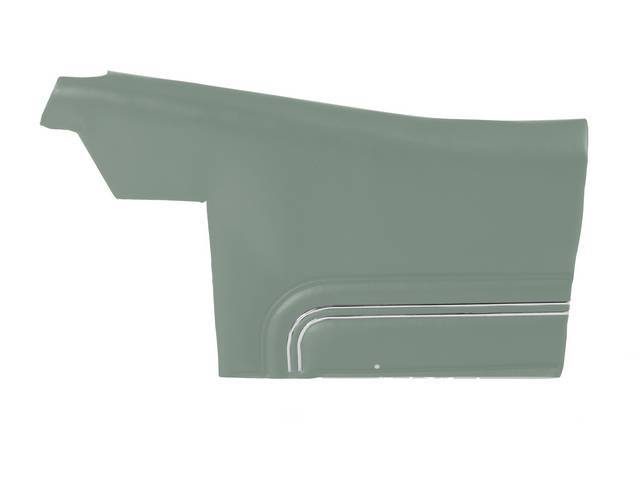 Inside Quarter Panel Set, Pre-Assembled, Std, Sandalwood (actual color, GM called Pewter), PUI, *Silver Edition*, madrid grain vinyl
