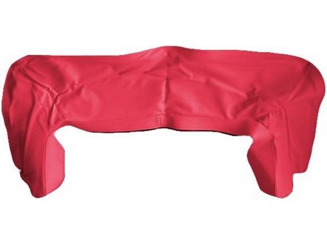 TOP BOOT, Metallic Red (actual color, GM called Red or Medium Red), PUI, madrid grain vinyl, does not incl clips