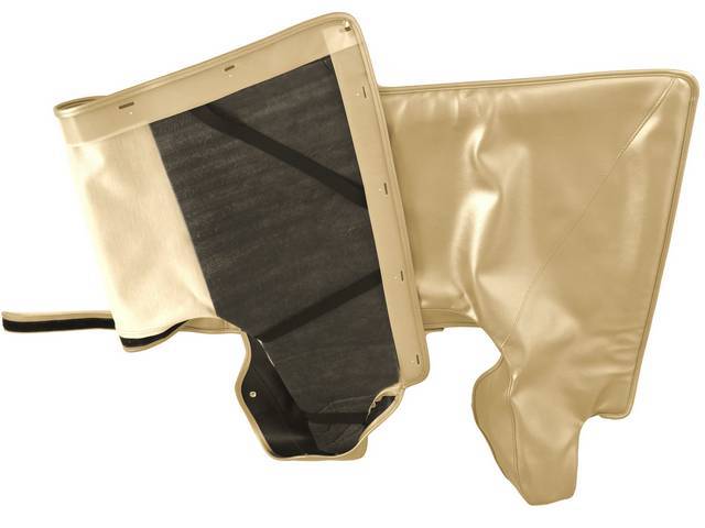 TOP BOOT, Gold, PUI, madrid grain vinyl, does not incl clips