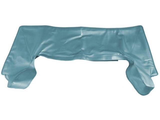TOP BOOT, Dark Aqua (actual color, GM called Turquoise or Dark Turquoise), PUI, madrid grain vinyl, does not incl clips