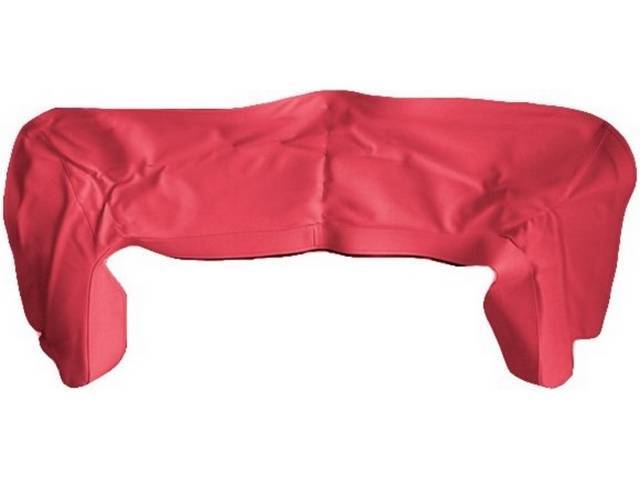 TOP BOOT, Metallic Red (actual color, GM called Red or Medium Red), PUI, madrid grain vinyl, incl clips