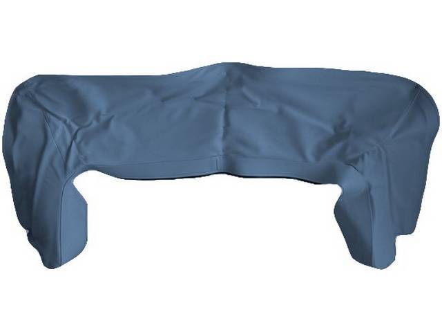 TOP BOOT, Dark Blue (actual color, GM called Blue or Dark Blue), PUI, madrid grain vinyl, incl clips