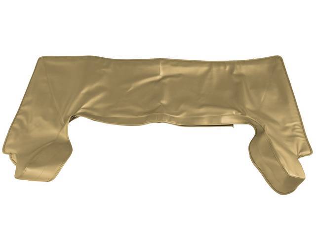 TOP BOOT, Mustard Gold (actual color, GM called Gold or Medium Gold), PUI, madrid grain vinyl w/ tuck strip, does not incl clips