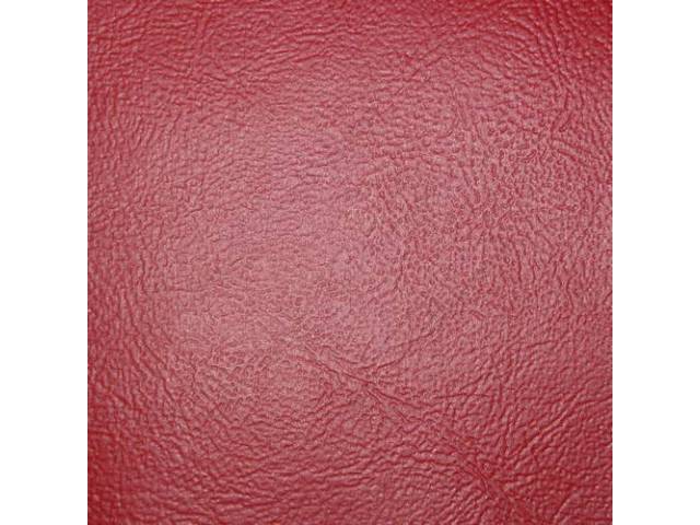 UPHOLSTERY SET, Front Bench, 50-50 split back w/o arm rest, Red (actual color, GM called Red or Medium Red), PUI, madrid grain vinyl