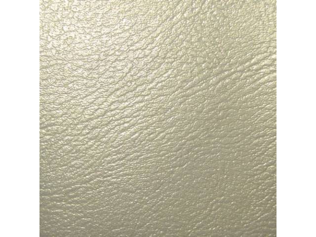 UPHOLSTERY SET, Front Bench, 50-50 split back w/ arm rest, Pearl (actual color, GM called Parchment), PUI, madrid grain vinyl